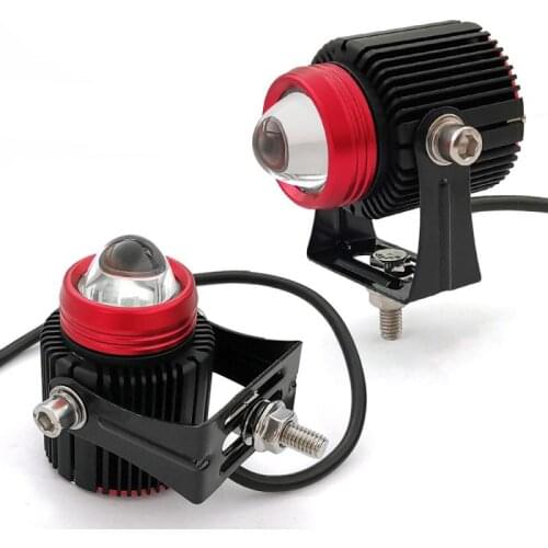 2pcs 20W 8000LM 6500K 3000K Motorcycle Boat Spot Driving Headlight Motorbike Fog Head Light Lamp For KTM Peugeot/PIAGGIO/ BMW