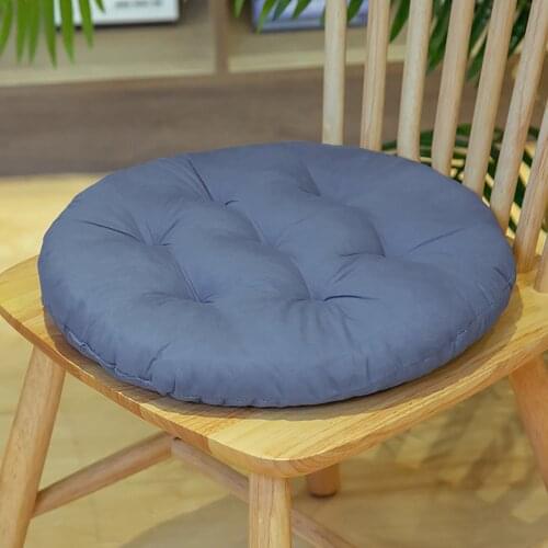 Chair Cushion Round Cotton Upholstery Soft Padded Cushion Comfortable Leisure Pad Office Home Or Car Seat Cushion