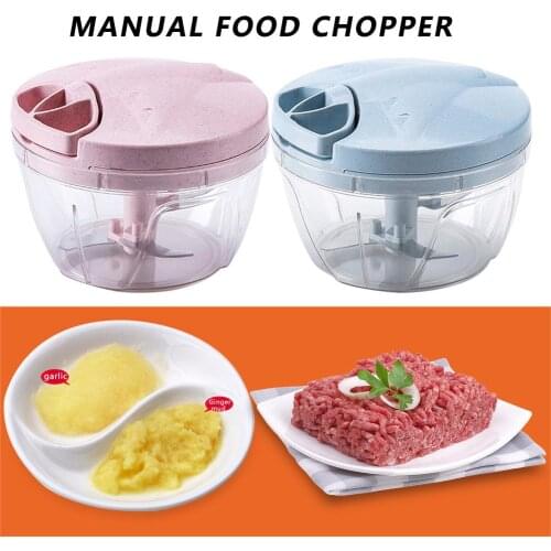Portable Manual Meat Grinder Fruit Vegetable Shredder Slicer Food Chopper Mincer Mixer Blender Home Kitchen Appliances