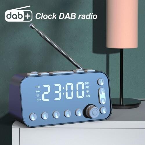 Dab Bedside Alarm Clock Radio Led Digital Clock With Antenna Dual Alarm Settings Dual Usb Radio Sleep Timer Fm Radio Clock