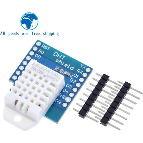 TZT DHT22 Pro Shield for WEMOS D1 mini DHT22 Single-bus digital temperature and humidity sensor module sensor