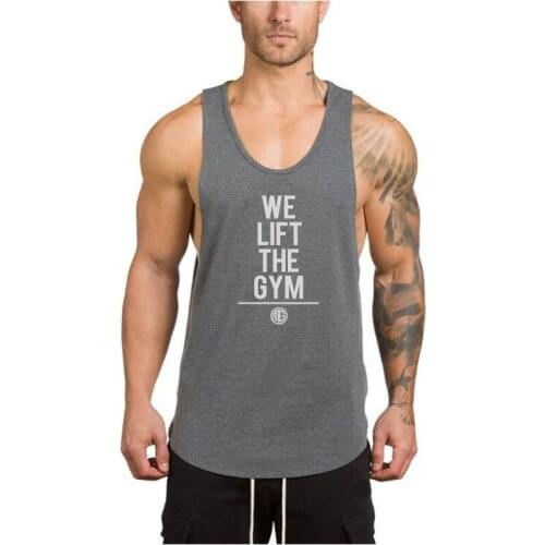 Workout Vest Gym Clothing Bodybuilding New Fashion Brand Mens Tank Top Musculation Fitness Singlets Sleeveless Sport Shirt