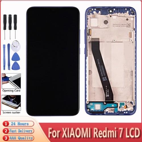 6.26" Original For Xiaomi Redmi 7 LCD Display Screen With Frame+Touch Screen Digitizer For Xiaomi Redmi 7 Display Frame