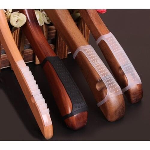 20pcs Closet Accessories Non-Slip Adhesive Tape Hanger Silicone Grip Tape Transparent Hanger Grips Strips