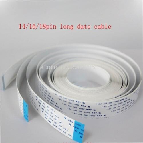 4PCS 14/16/18 Pin 5.5meters printer Dx5/DX7 head main board date cable for Infiniti/Icontek/Phaeton/Liyu FFC long flat cable
