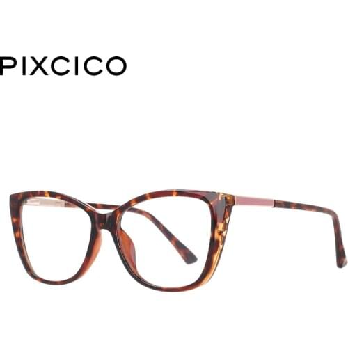 53151 Lunette Anti Lumiere Bleue Femme Women Vintage Spring Hinge Optical Frame Tr90 Comfortable Cat Eye Eyeglasses Frame