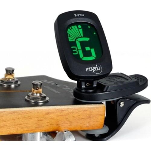 Guitar Tuner LCD Clip-on Electronic Digital Guitar Chromatic Tuner Guitar accessories parts Musical instrument
