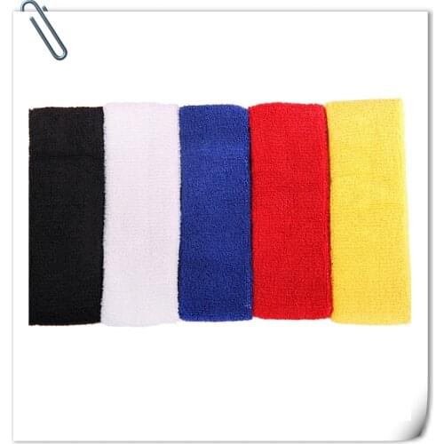 HOT Outdoor Sports Ball Games Tennis Sweatbands Forehead Head Hair Sweat Band Elastic Cloth Cotton GYM Yoga Fitness HeadBand