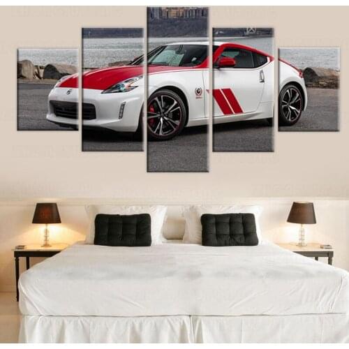 Canvas Art 5 Piece HD Pictures 2020 Nissan 370Z 50th Anniversary Edition for Wall Decor Canvas Painting Poster Nordic Style