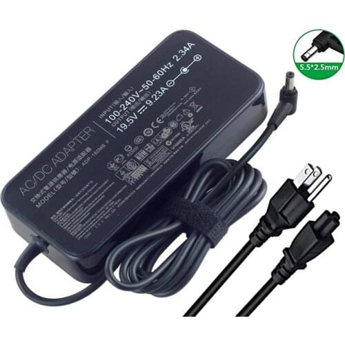 Huiyuan fit for New 19.5V 9.23A 180W Laptop Charger ADP-180MB F FA180PM111 AC Power Adapter fit for Asus ROG G75 G75VW