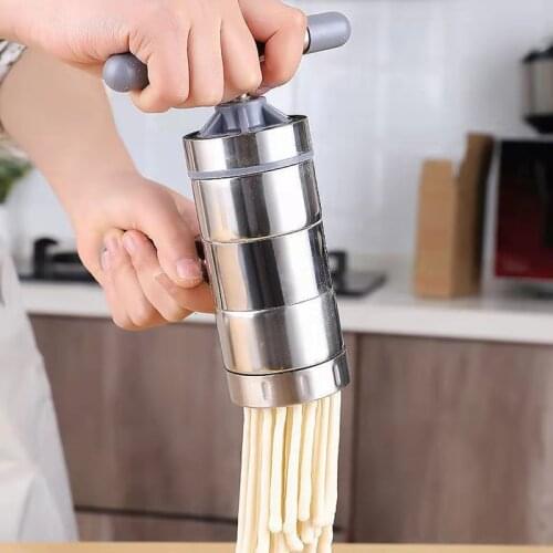 Stainless Steel Noodle Maker Pasta Noodle Machine Handmade 5 Mode Noodles Press Spaghetti Machine Para Hacer Noodles Fruit Press