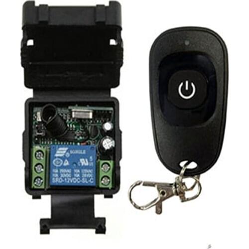 Hot DC12V 24V 1CH 1 CH Wireless Remote Control Switch 10A relay Receiver Module RF Transmitter with 315/433 Mhz Remote Controls