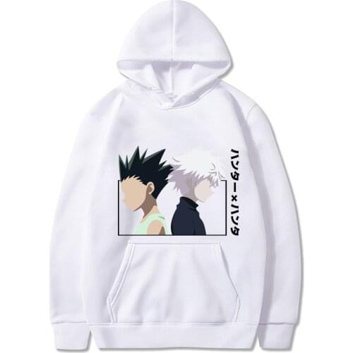 Hot Japanese Anime Hunter X Hunter Hoodies Men Funny Killua Graphic Streetwear Winter Warm Fashion Unisex Sweatshirts Male