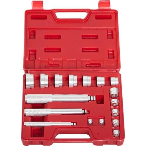 17 Pieces Set Aluminum Bearing Race And Seal Driver Installation Kit Wheel Motor Hardware Shafts Bearing Accessories