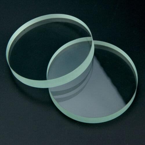 2PCS 90mm Plano Armoured Tempering Toughened Glass Stalinite Plat Lens Tempered Glass Lenses High Temperature Resistance