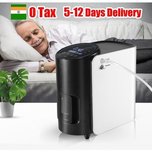 Ttlife EU US Stock Portable Oxygen Concentrator Generator 1-7L/min Adjustable Machine 90% ± 3% High Concentration Air Purifier