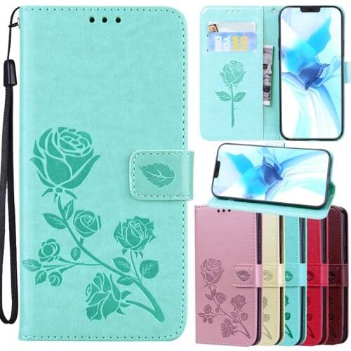 Romantic Flip Cover Cases For iPhone 12 11 Pro Max 12 Mini XS Max XR X Ten 10 6 6s 7 8 Plus SE 2020 5 5S Wallet Cover Capa Case