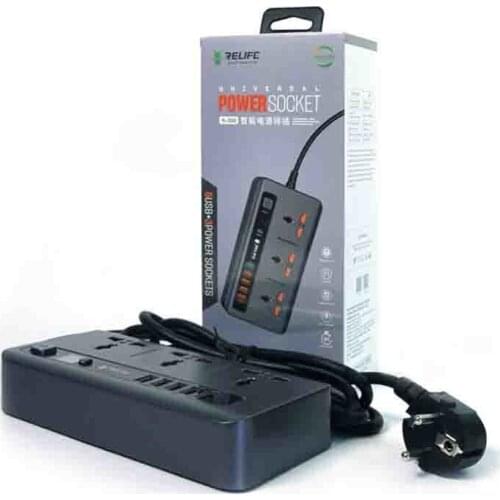 RELIFE RL-316D Control Socket QC3.0 Fast Charge 2500W 5 USB Fast Charge