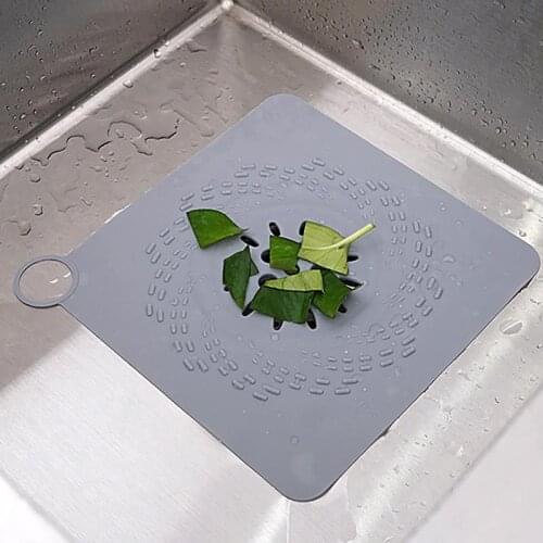 Kitchen Silicone Drain Cover Silicone Hair Stopper Hair Catcher Kitchen Bathroom Drain Hair Catcher Sink Stopper Cleaning Tools