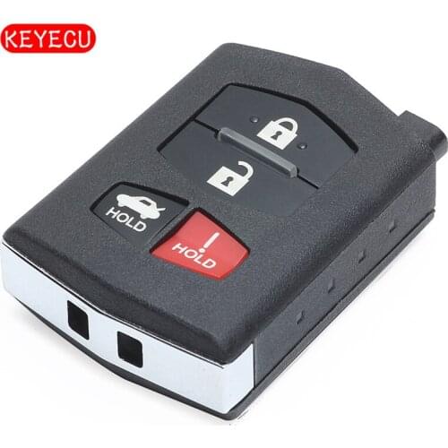 Keyecu Folding Remote Key Fob 4 Button 315Mhz for Mazda VDO System FCC ID: 662F-SKE12501