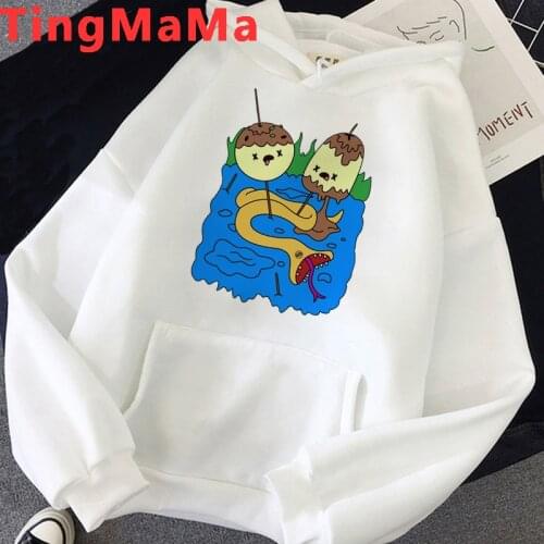 Hot Cartoon Hoodie Adventure Time Hoodies Men Kawaii Anime Harajuku Hip Hop Streetwear Unisex Tops Graphic Sweatshirts Male