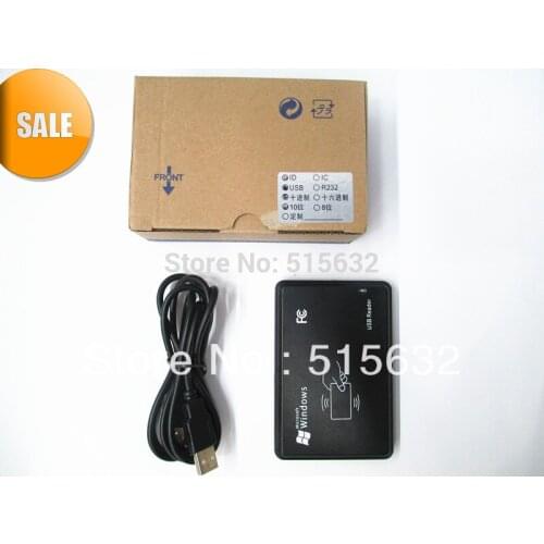 High quality 125Khz EM4100 New Security Black USB RFID ID Proximity Sensor Smart Card Reader