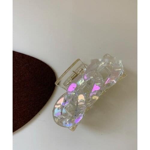 Mermaid Chain Hairpin Back Head Crab fancy Hair clips For Girl Elastic Accessories Big Hair Bow Jewelry Headdress Shark clip