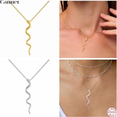 Canner 925 Sterling Silver Pendant Necklace Butterfly Cute Gold Necklace For Women Wedding Jewelry Party Gifts Collares Mujer W5