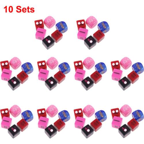 6 Pcs Acrylic Cube Love Dice Sex Position Game Toys Lovers Foreplay Prop Adult Couple Gaming Party Supplies