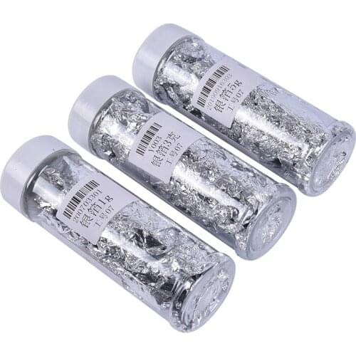 1 Bottle Cake Decoration Silver Foil Cooking Mousse Baking Pastry Sushi Ice Cream Dessert Dress Up Silver Foil Fragments