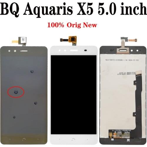 100% Original New For BQ Aquaris X5 5.0 inch LCD Display Touch Screen Digitizer