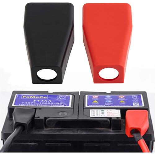 2 Pc Car Battery Negative Positive Terminal Covers Cap Boat Insulating Protector Battery Insulating Covers