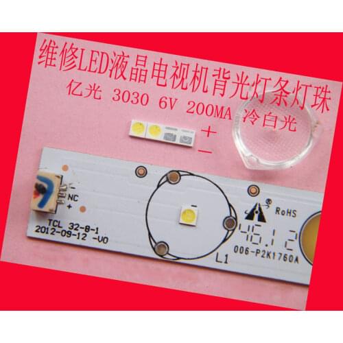 200piece/lot for repair tcl LCD TV LED backlight Article lamp SMD LEDs 6V 3030 Cold white light emitting diode