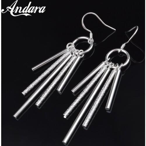 2020 New Style 925 Sterling Silver Earrings Tassel Long Earrings Girl Jewelry Wedding Gift