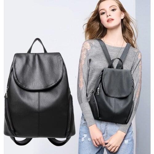 2021 Backpacks for Women Kawaii Leather Luggage-bags Mini Fashion Travel Small Cute Ladys Waterproof Female Bag School Girl