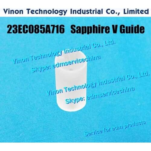 23EC085A716 edm Sapphire V-guide upper head-under the enerziging plate OD=4.5 mm Makinio edm wear parts 23EC.085A.716