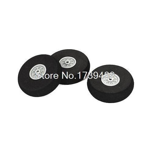 3PCS Diameter 40 x 3 x 11mm Sponge Wheels Parts for RC Plane