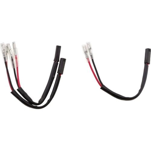 4pcs Motorcycle Led Turn Signal Indicator Adaptor Plug 2 Prong Fix Error Fit for Suzuki GSX1300R GSX 600 Motorbike