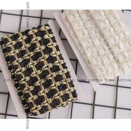 5yards Velvet Trim Black&White classic Band brand style accessory for bag garment free shipping