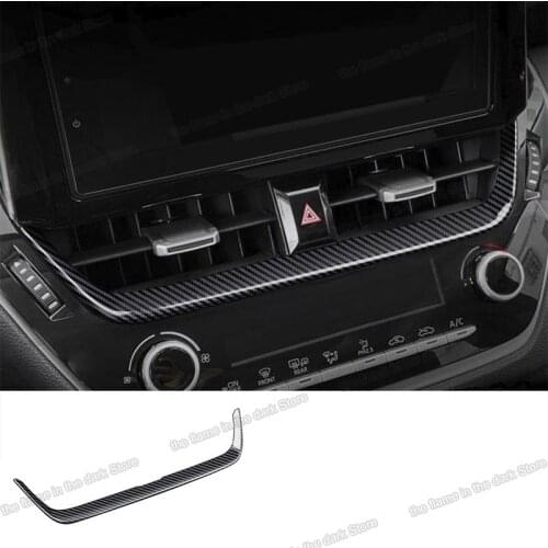 Lsrtw2017 Car Center Console Air Vent Central Outlet Trim Cover Chrome for Toyota Corolla E210 2019 2020 2021 Accessories