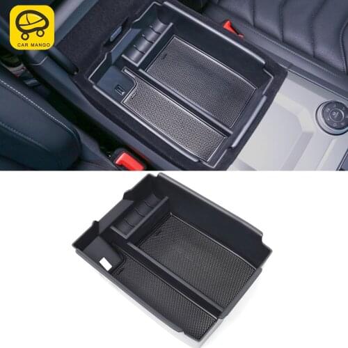 CarManGo for Volkswagen Touareg 2018-2020 Car Accessory Center Armrest Storage Box Case Container Interior Decoration