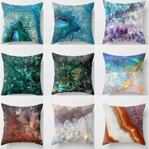 Double-sided Printing Cushion Cover Sofa Pillow Case 45*45cm Soft Fabric Comfortable Car Bed Home Decorative Pillowcase