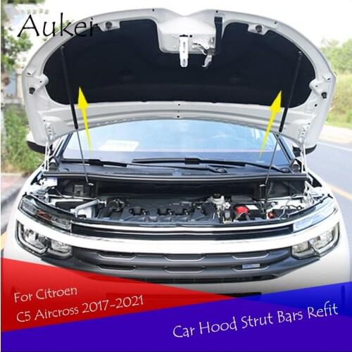 For Citroen C5 Aircross 2017-2021 Refit Car Front Hood Engine Cover Hydraulic Rod Strut Spring Shock Bar Car-tyling