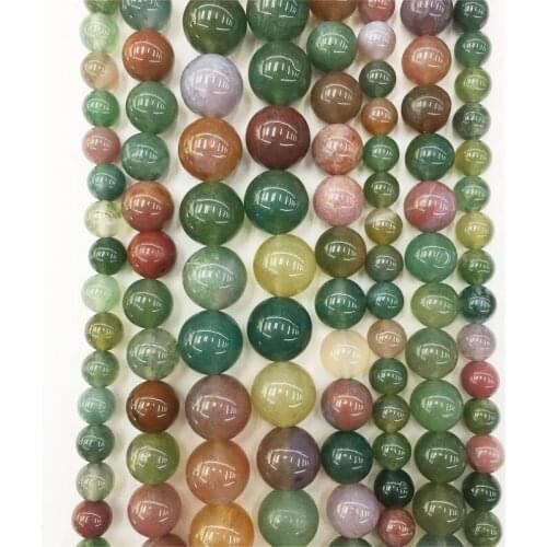 Smooth Natural Stone Blood Red Brecciated Jasper Round Loose Beads 15" Strand 6 8 10MM Pick Size For Jewelry Making