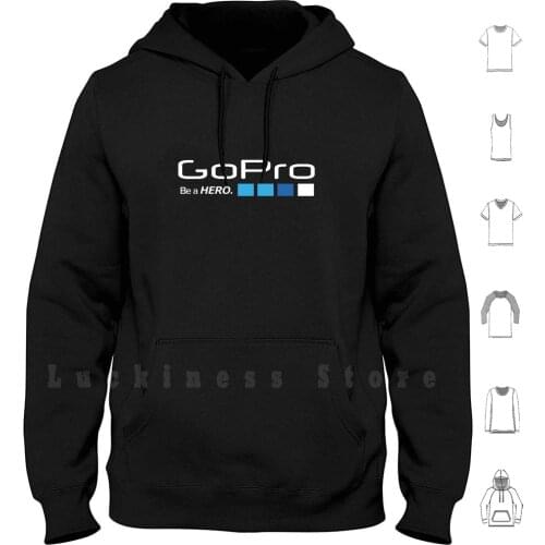 Gopro Merchandise Hoodie Long Sleeve Gopro Gopro Merchandise Gopro Stuff Gopro Longsleeve Sea Water Summer Black