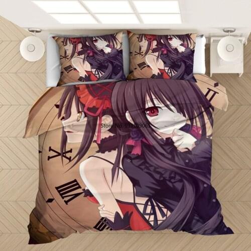 Anime 3D Printed Bedding Set Duvet Covers Pillowcases Boy and Girl Bedroom Decoration Bedding Linen King Queen Size