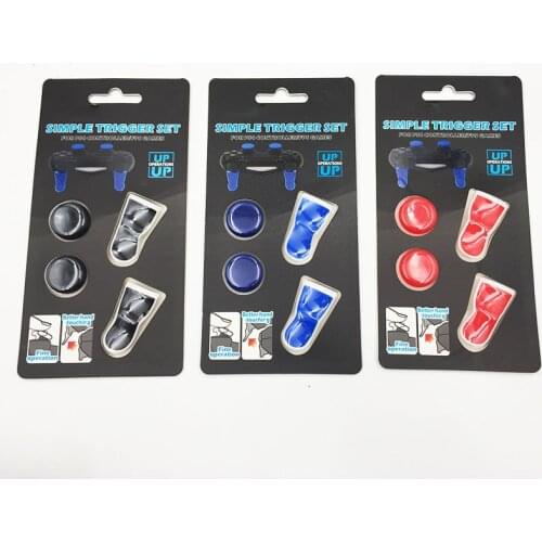 L2 R2 Silicone Analog Thumb Stick Trigger Extenders Buttons Thumbstick Caps Kit for PS4 Controller Game Accessory