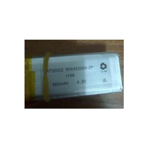 Free shipping WW452050-2P 800mAh 4.2V 3.7v 452050 402050 li-polymer battery lithium battery