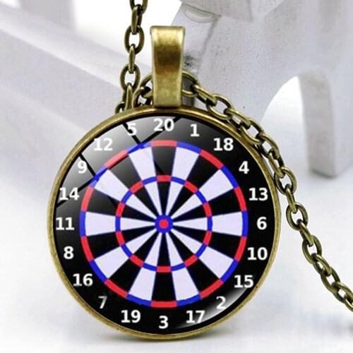 2020 Fashion Creative Dart Target Time Glass Pendant Necklace Men and Women Jewelry Sweater Chain