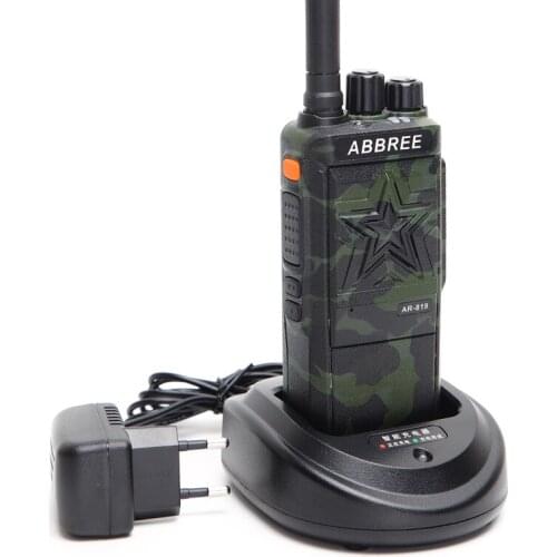 ABBREE AR-819 10W Powerful No magnetic Loudspeaker 16CH 3000Mah 10KM Long Range Walkie Talkie Hunting Ham CB Radio HF Transceive